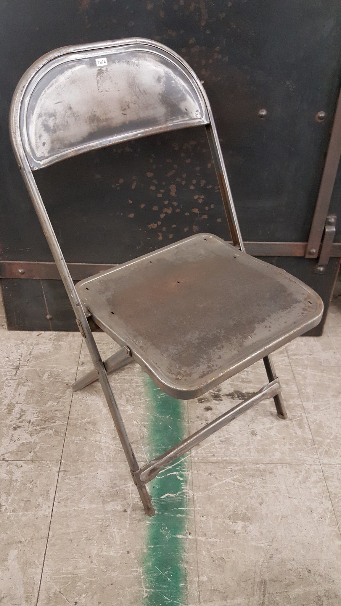 Vintage Folding Metal Chair