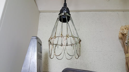 Metal Caged Pendant Light