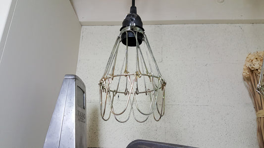 Metal Caged Pendant Light