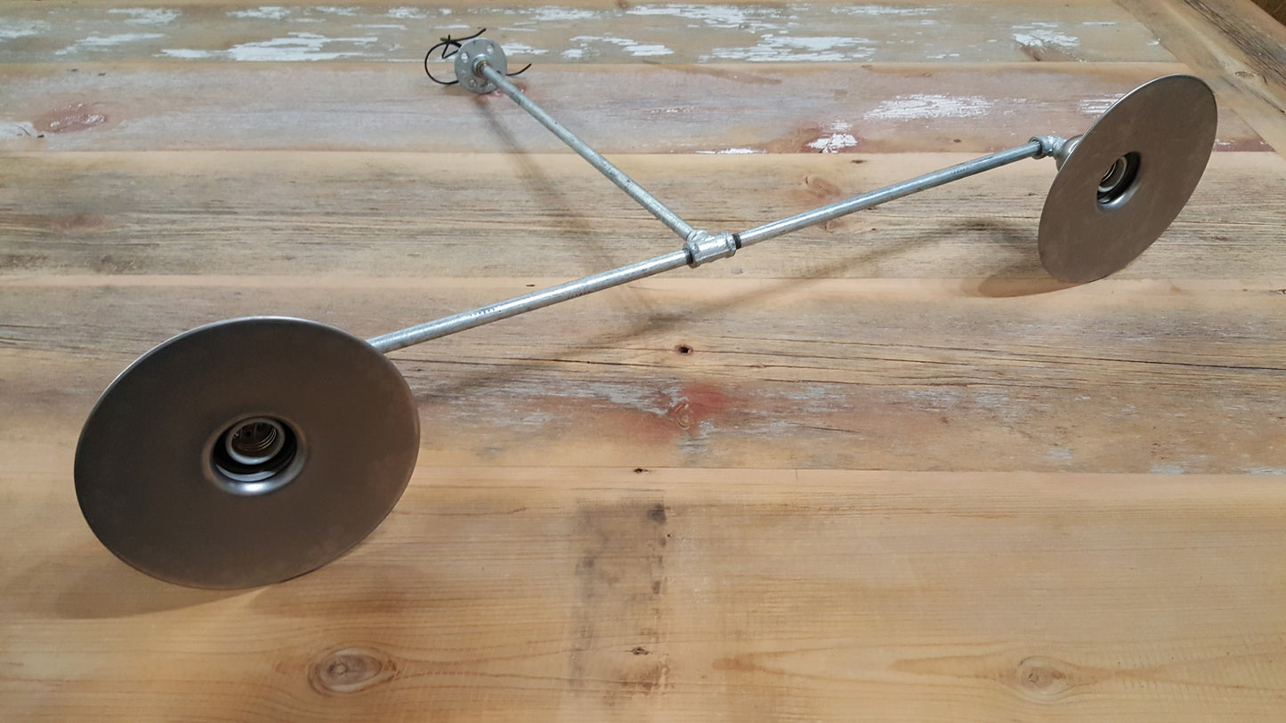 Double Pendant Pipe Light