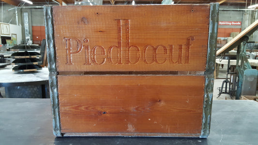 Wooden Crate with Cut Out Handles
