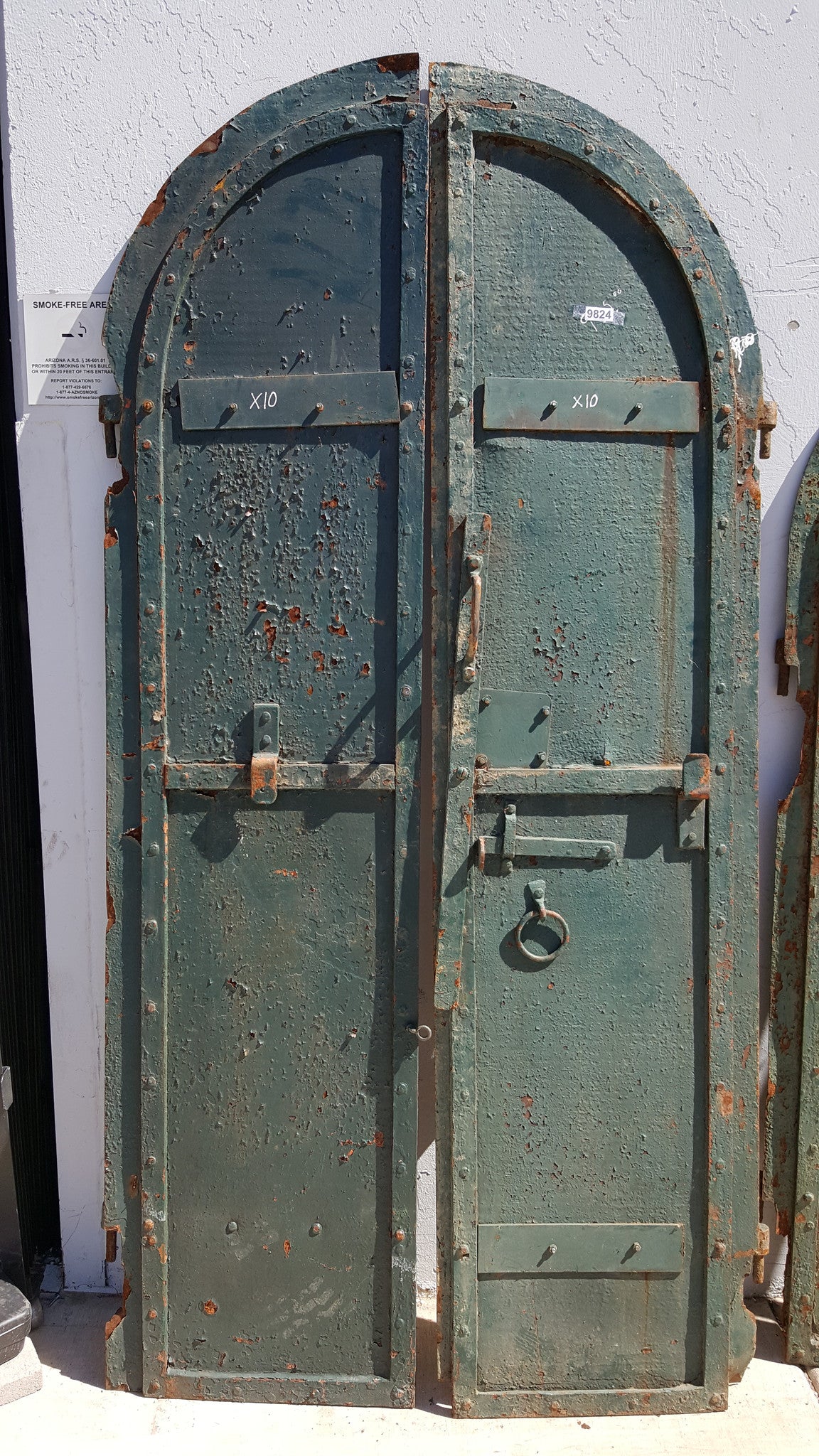 Pair of Iron Factory Shutters