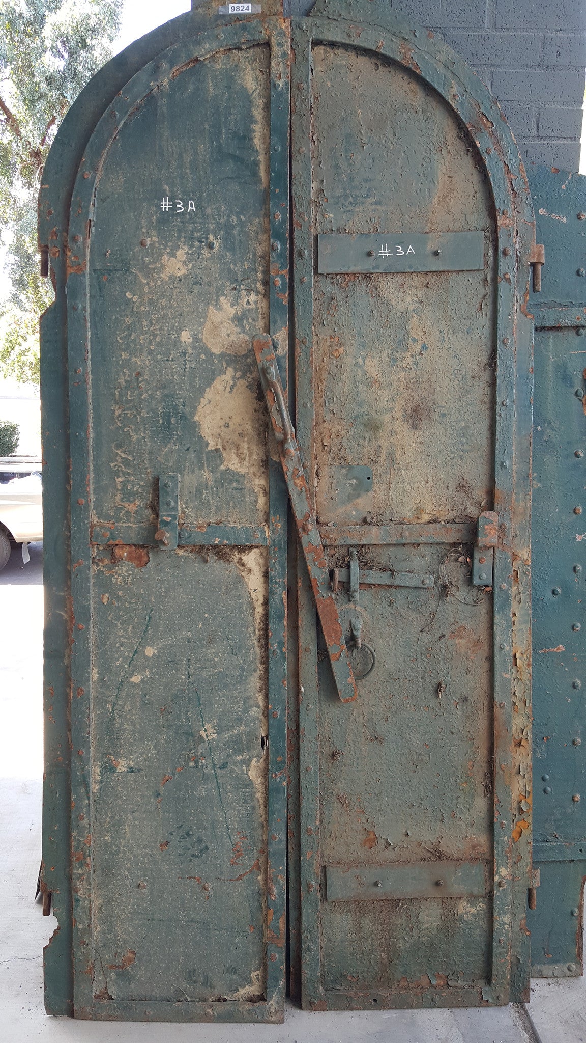 Pair of Iron Factory Shutters