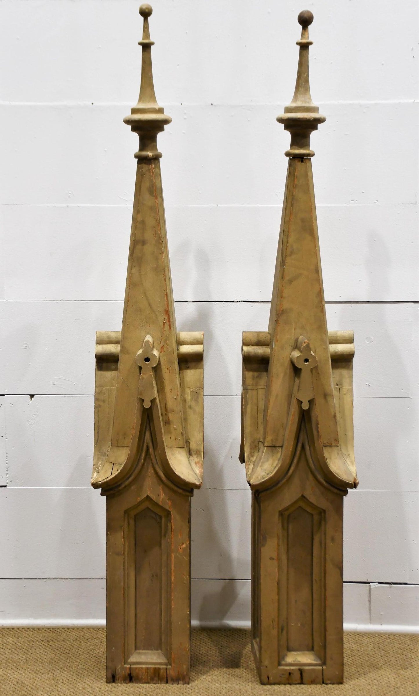 Pair of Salvaged Church Finials