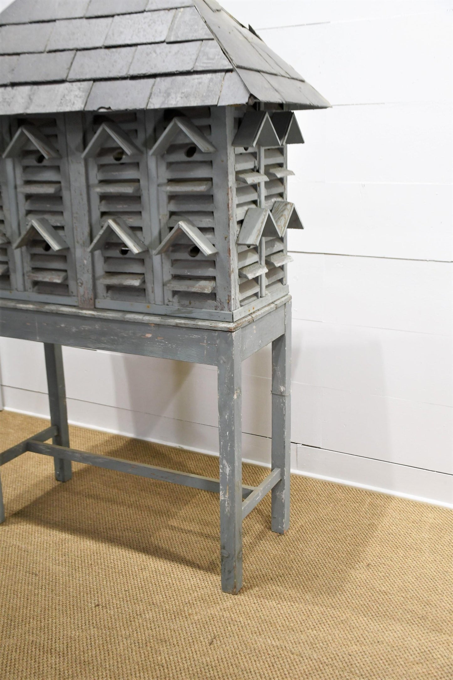 Large French Garden Bird House w/ Slate Roof
