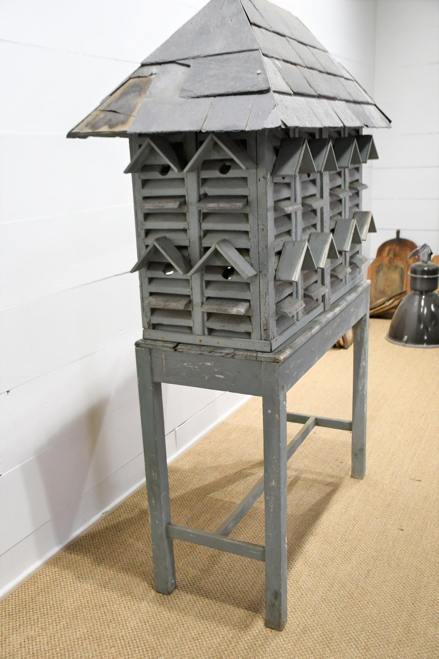 Large French Garden Bird House w/ Slate Roof
