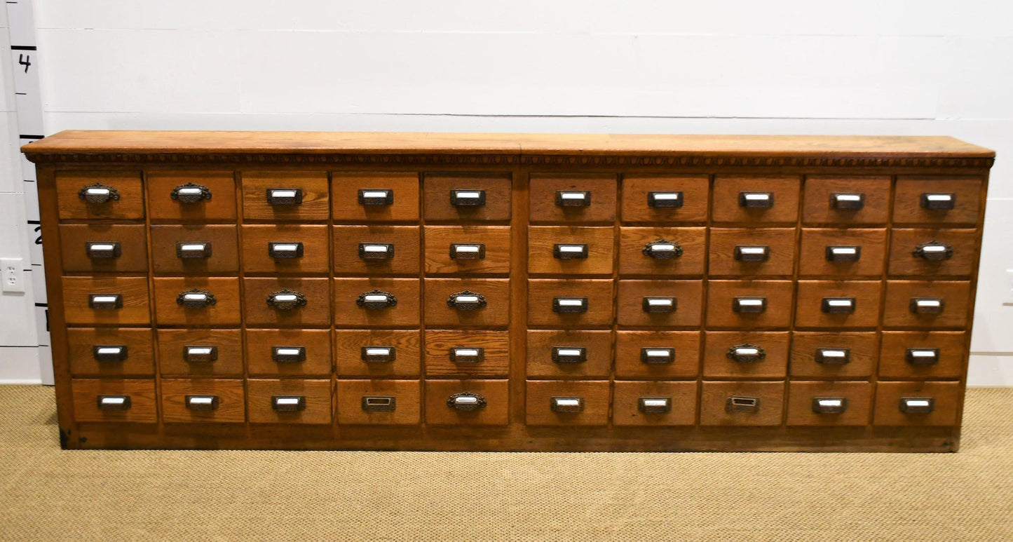 50 Drawer General Store Antique Apothecary Cabinet / Island