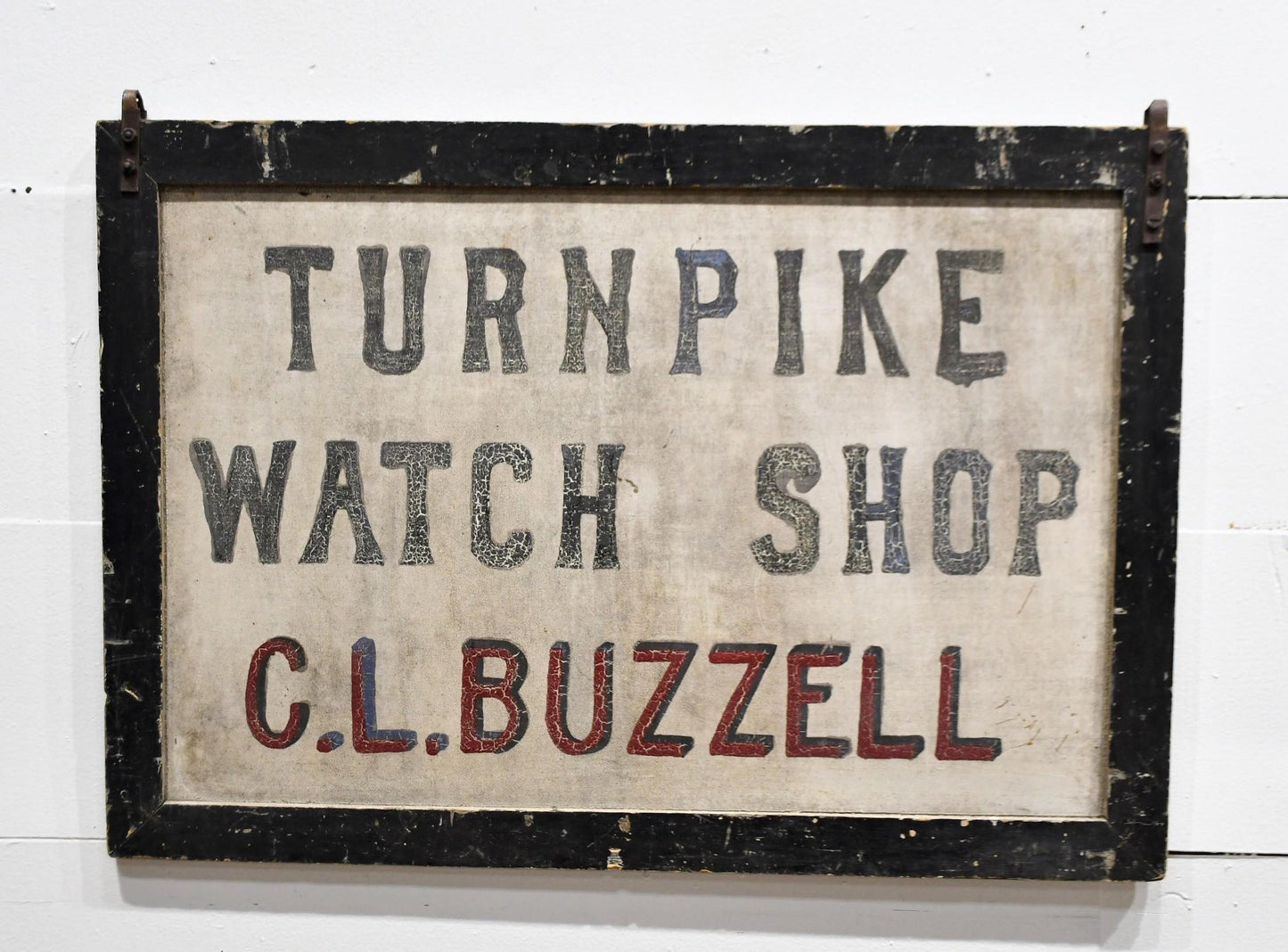 Double Sided Wooden Turnpike Watch Sign