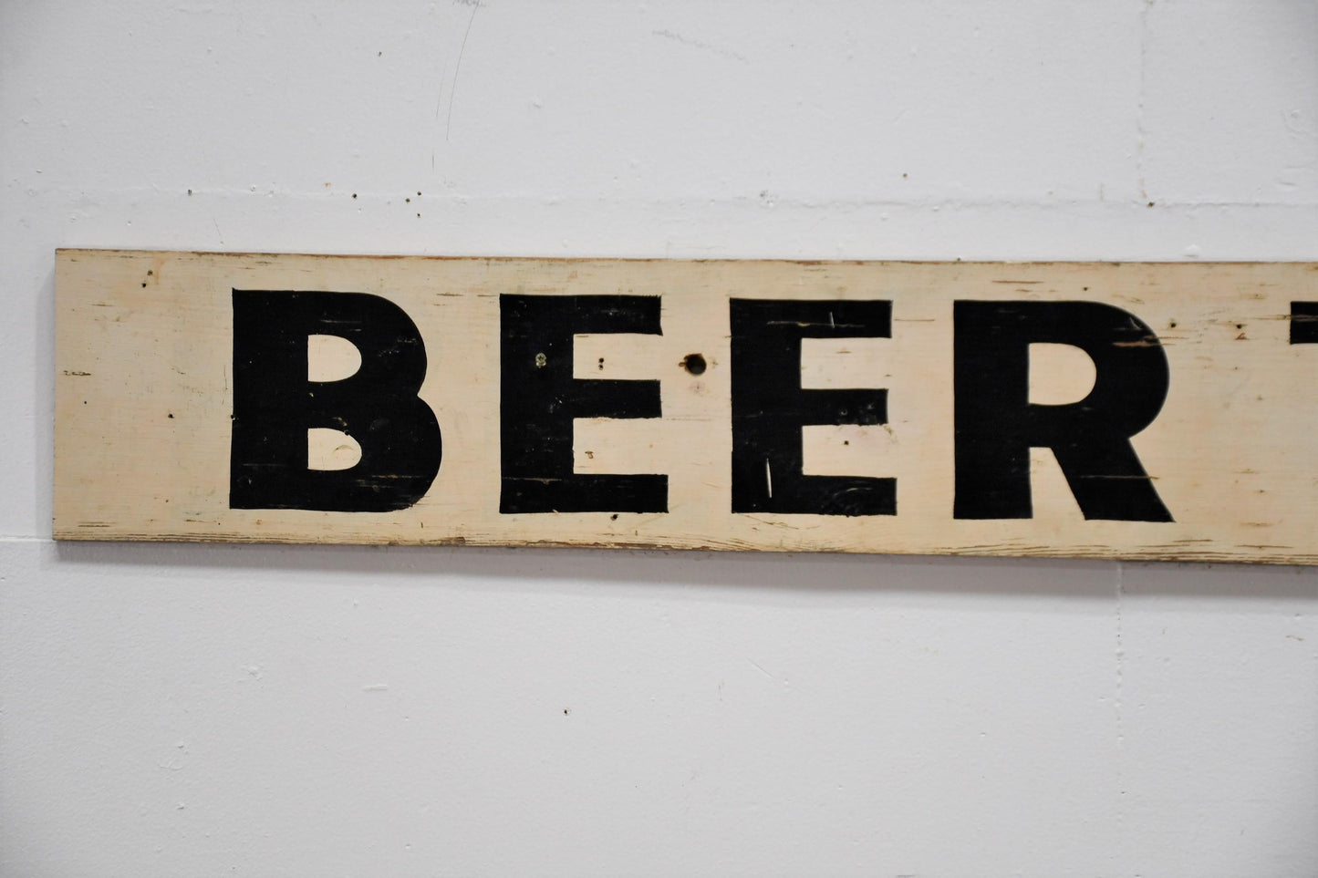 Double Sided Wooden Sign Beer to Go/Cold Beer