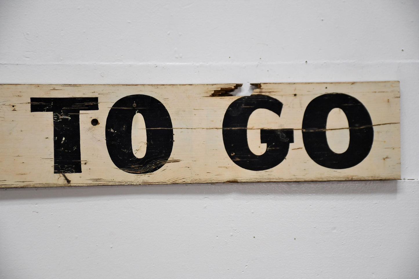 Double Sided Wooden Sign Beer to Go/Cold Beer