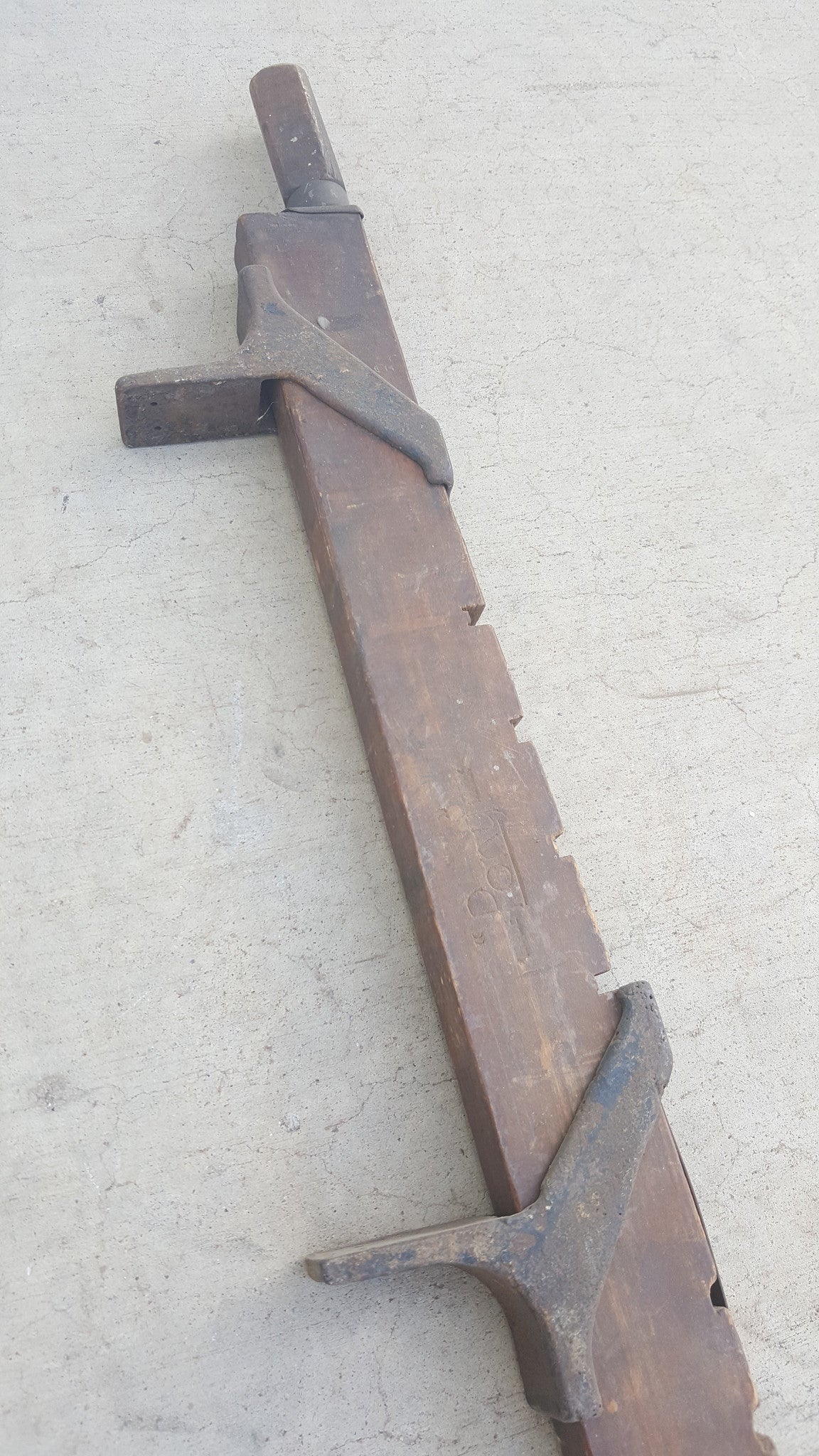 Antique Wood Wine Bottle Corker