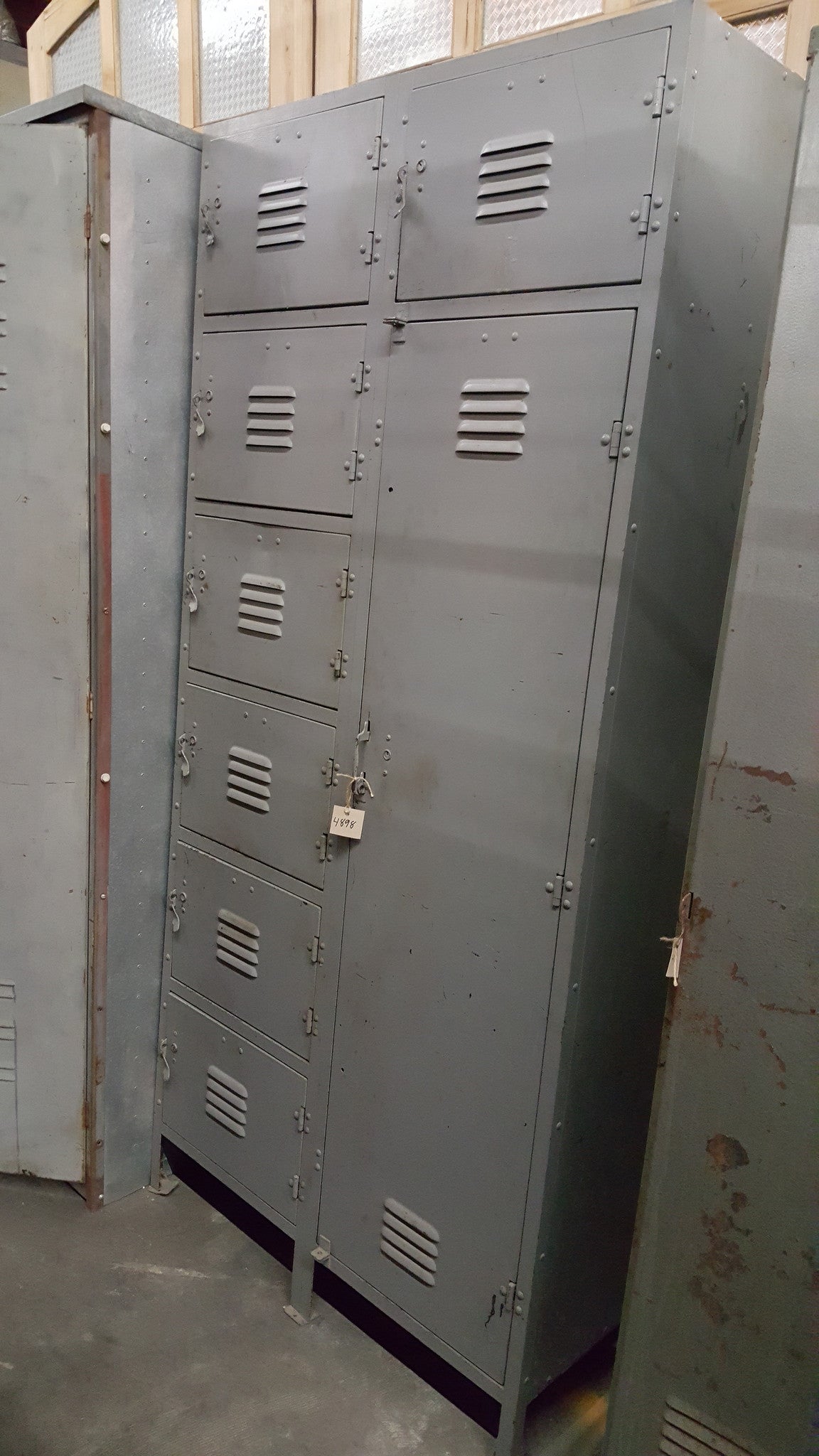 Set of 12 Gray Lockers