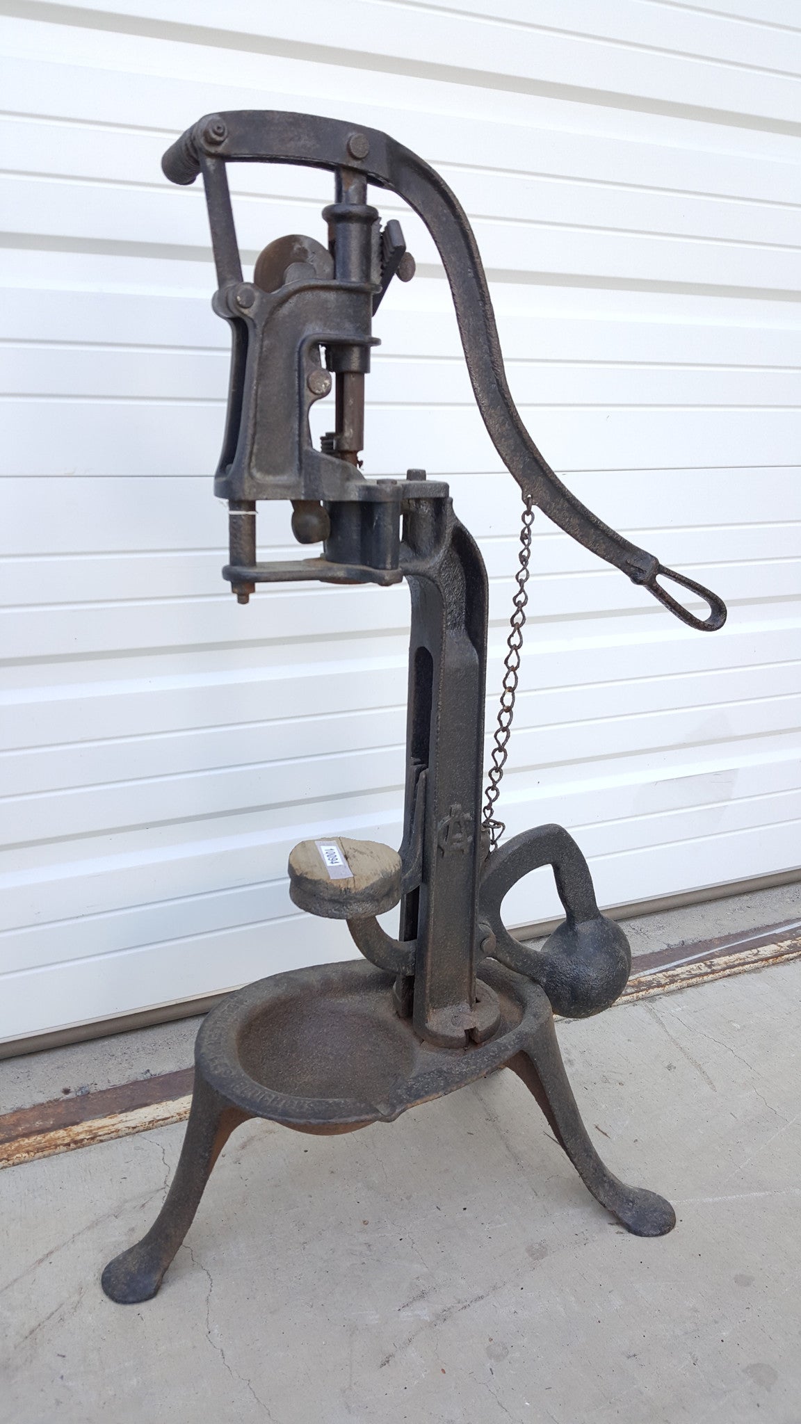 Antique 19th Century French Cast Iron Wine Bottle Corker