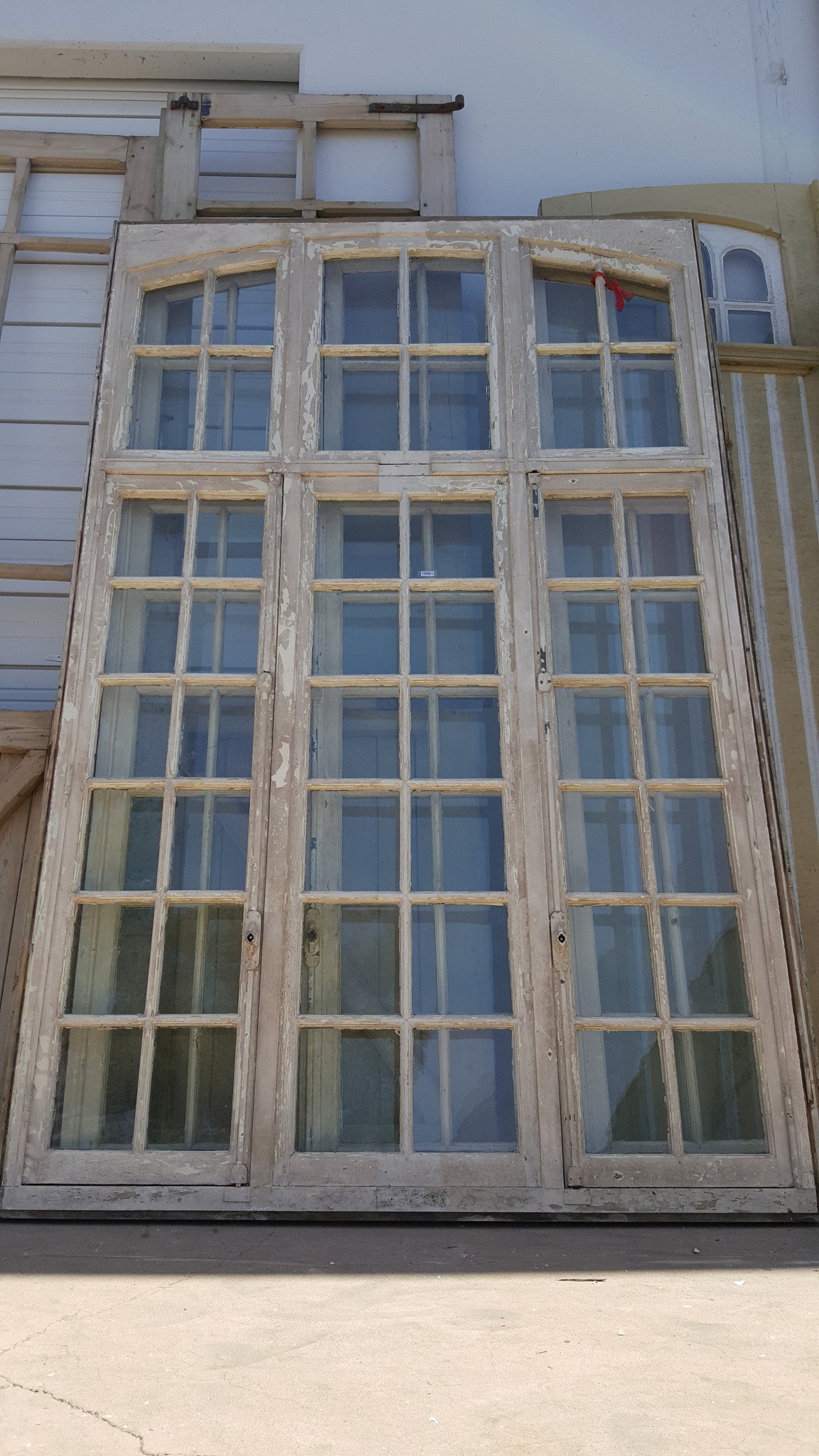 48 Pane Arched French Window