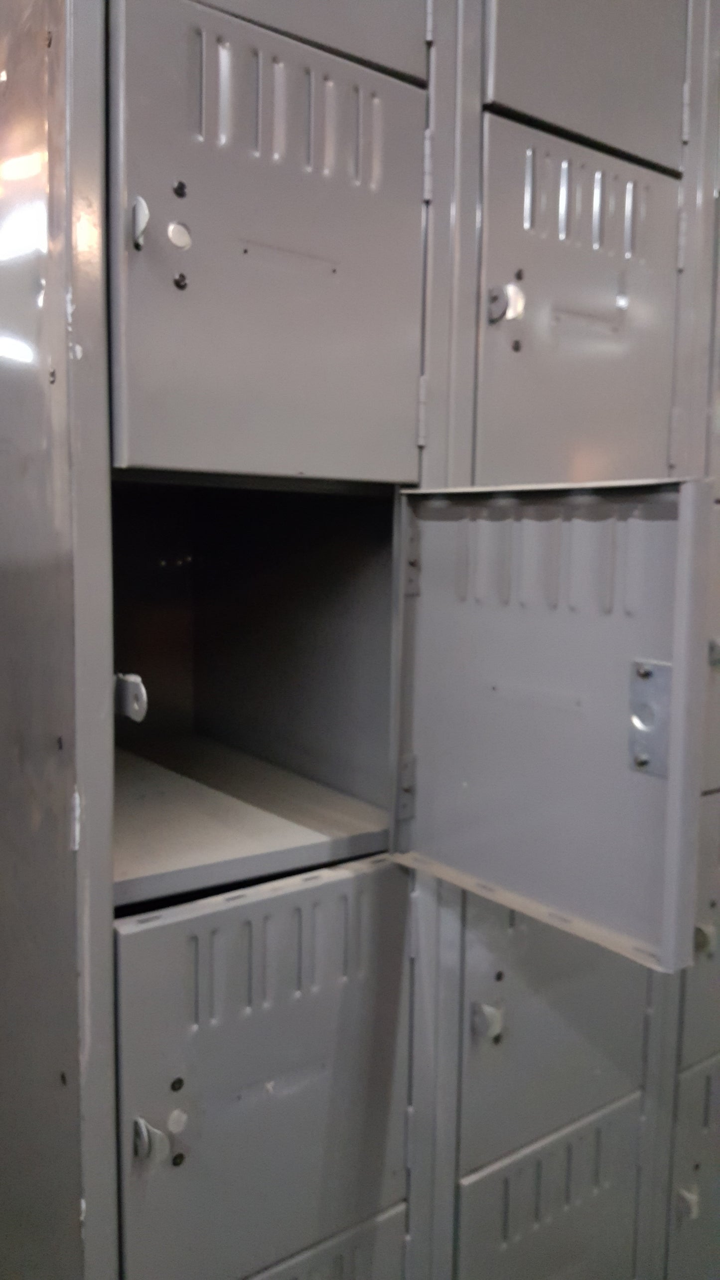 Set of 18 Gray Lockers