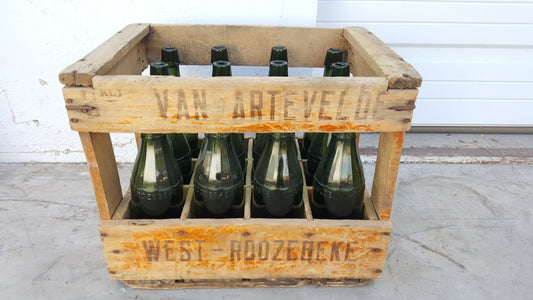 Dutch Bottles in Crate