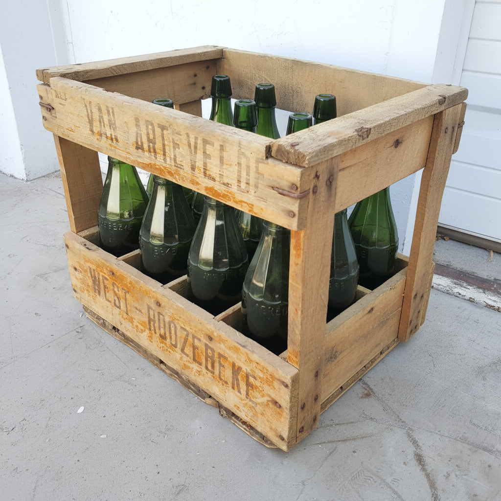 Dutch Bottles in Crate
