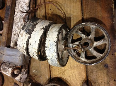 Wheels (4) iron/white