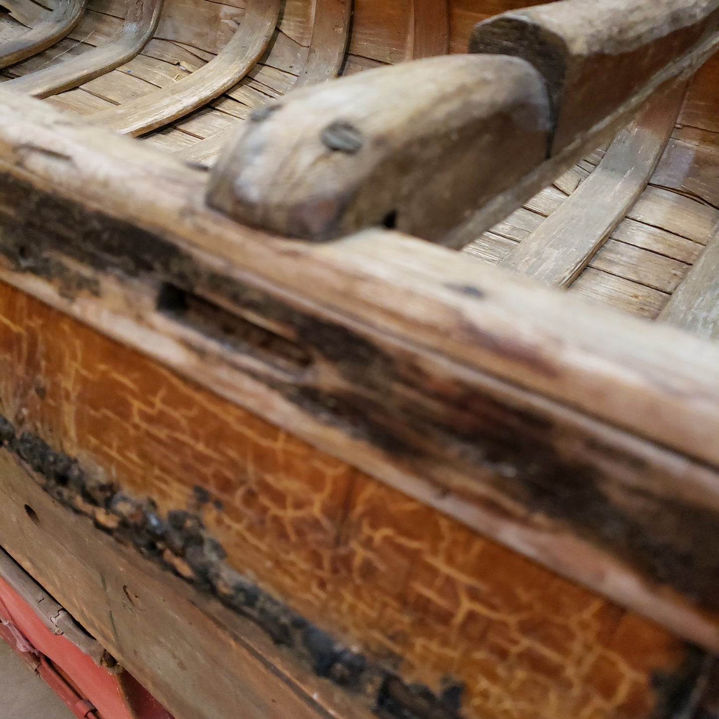 Repurposed Antique Birch Bark Canoe