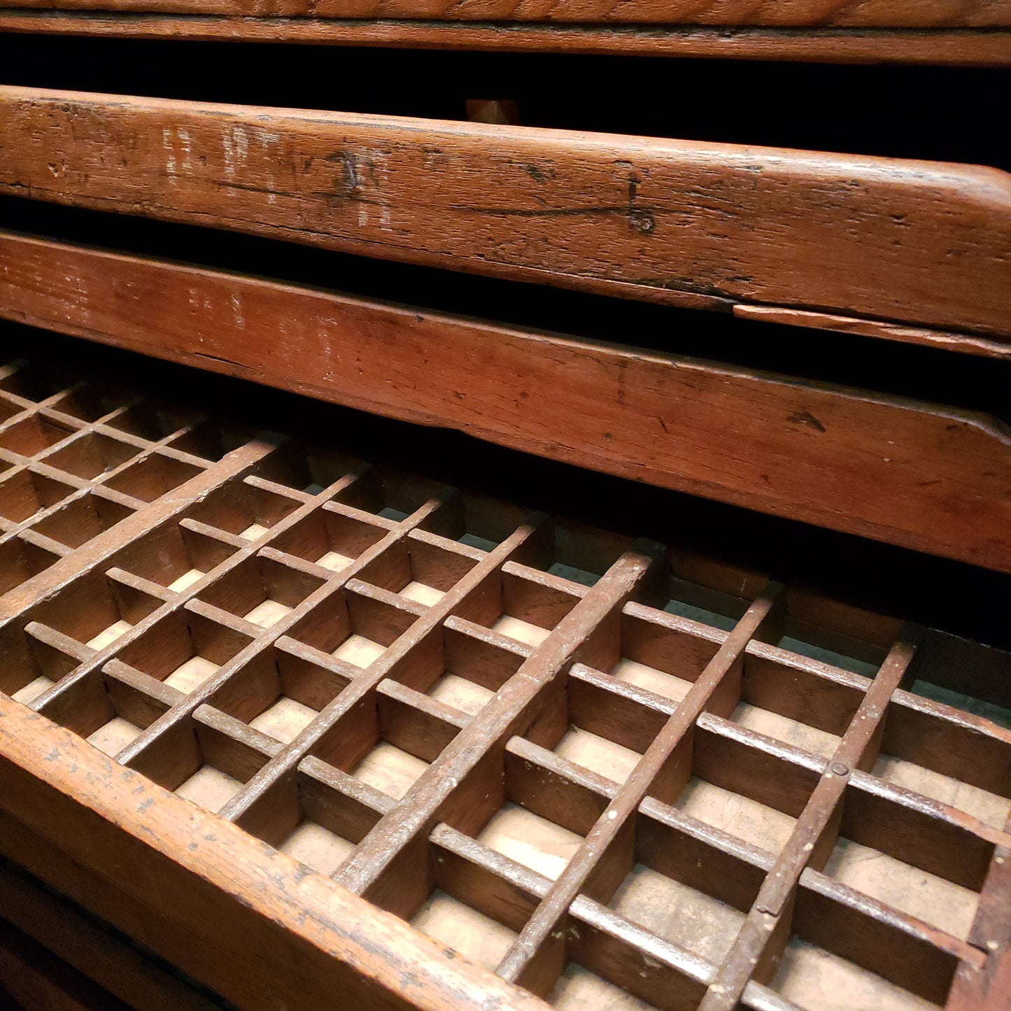 Printers Cabinet with 48 Type Drawers