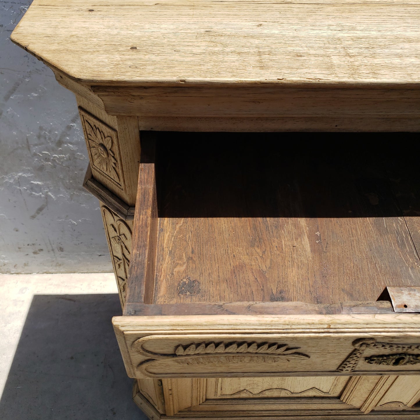 Bleached French Antique Sideboard