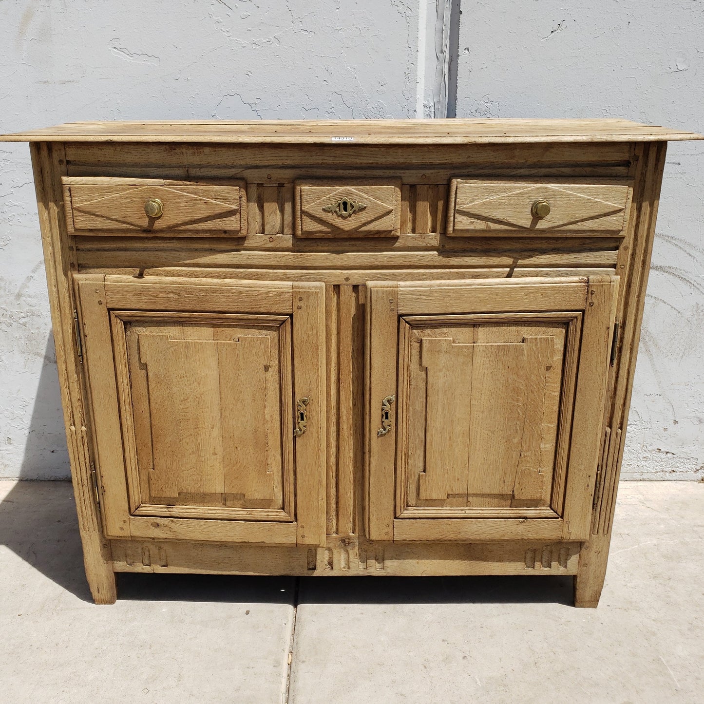 Bleached French Antique Sideboard