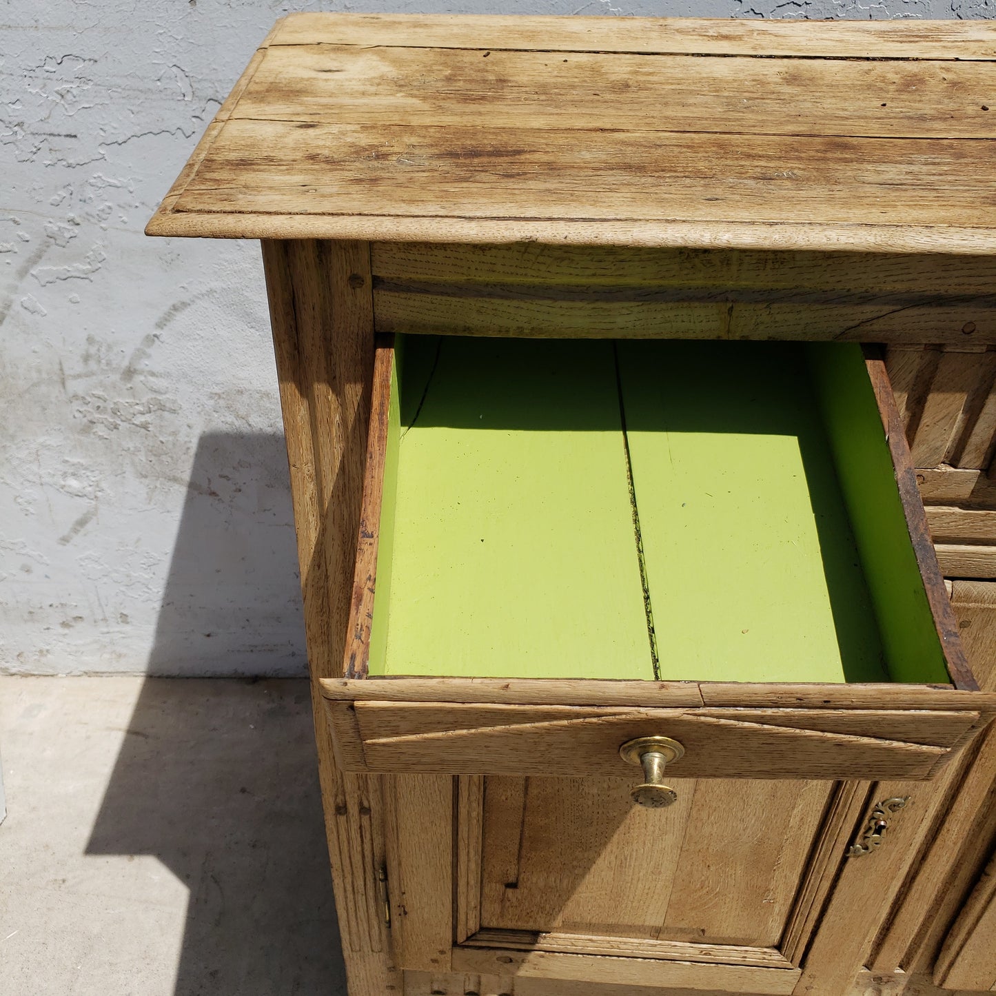 Bleached French Antique Sideboard