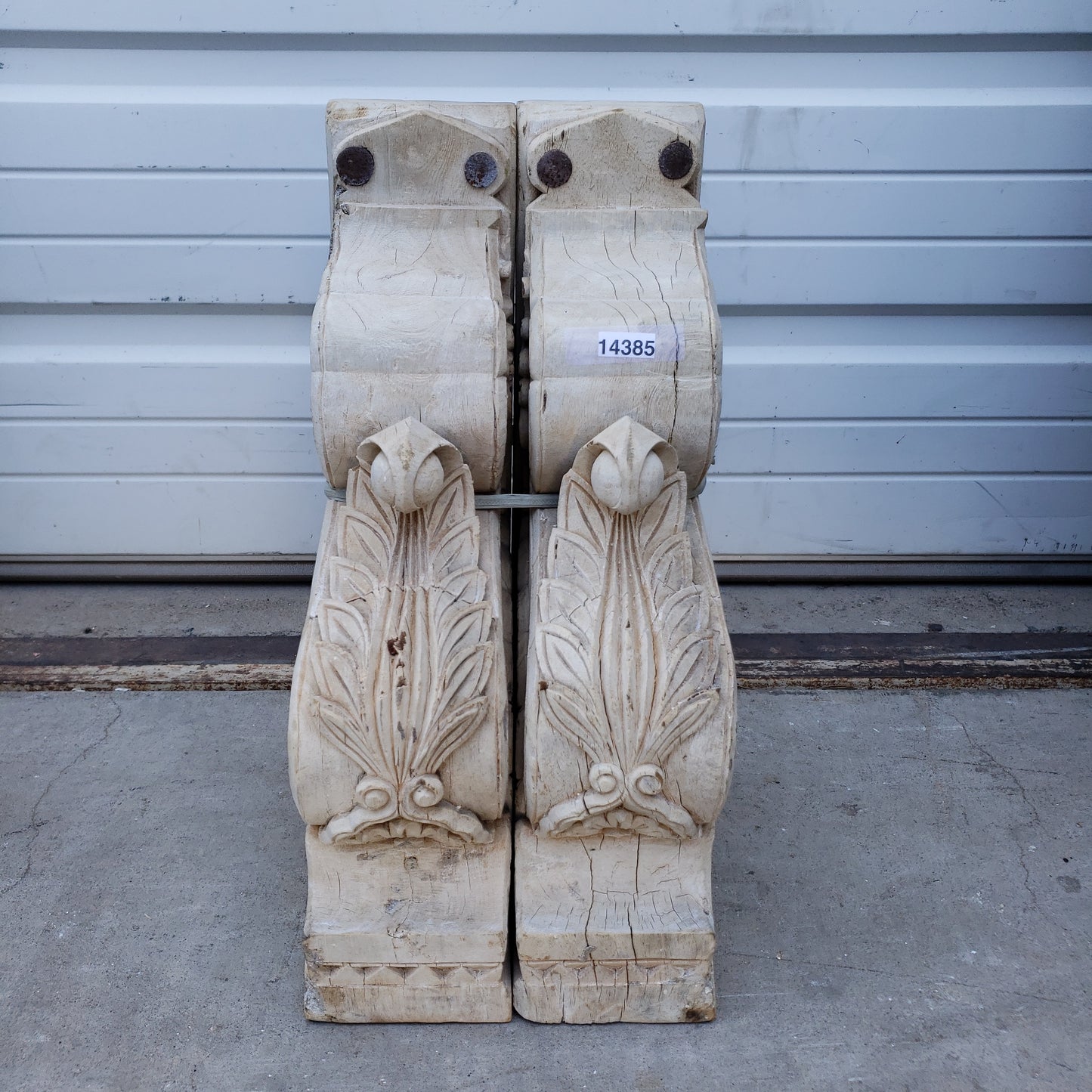 Pair of Natural Wood Corbels