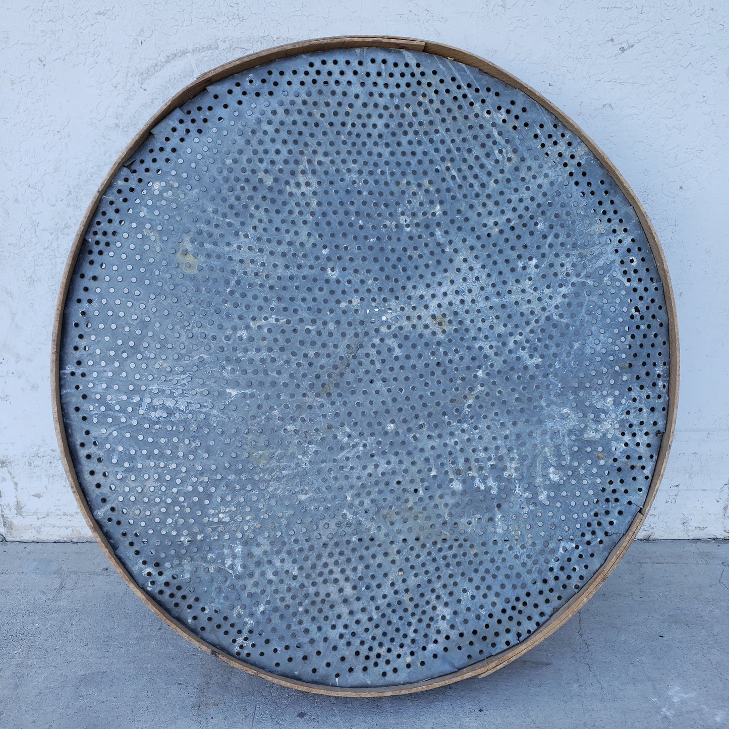 Large Round Decorative Wooden Metal Sieve / Sifter / Tamis