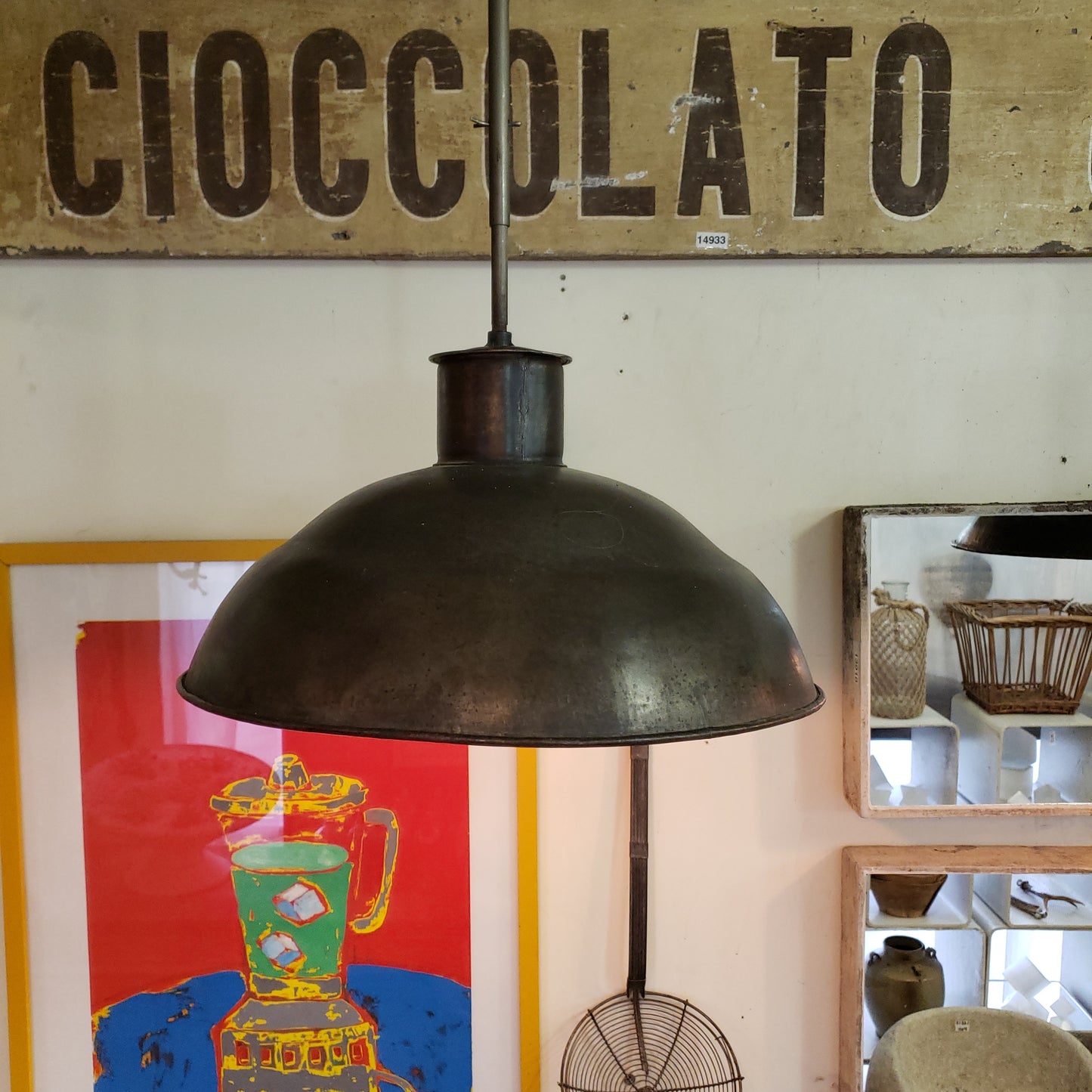 Industrial Black Metal Factory Pendant Light