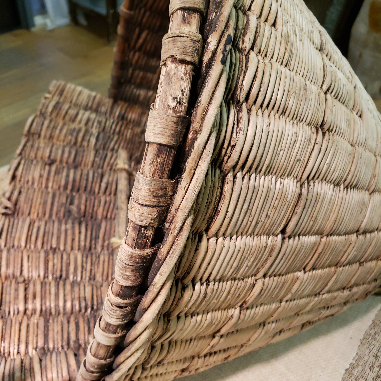 Wicker Gathering Basket