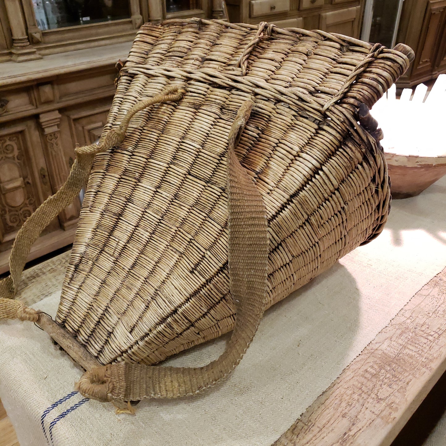 Wicker Gathering Basket