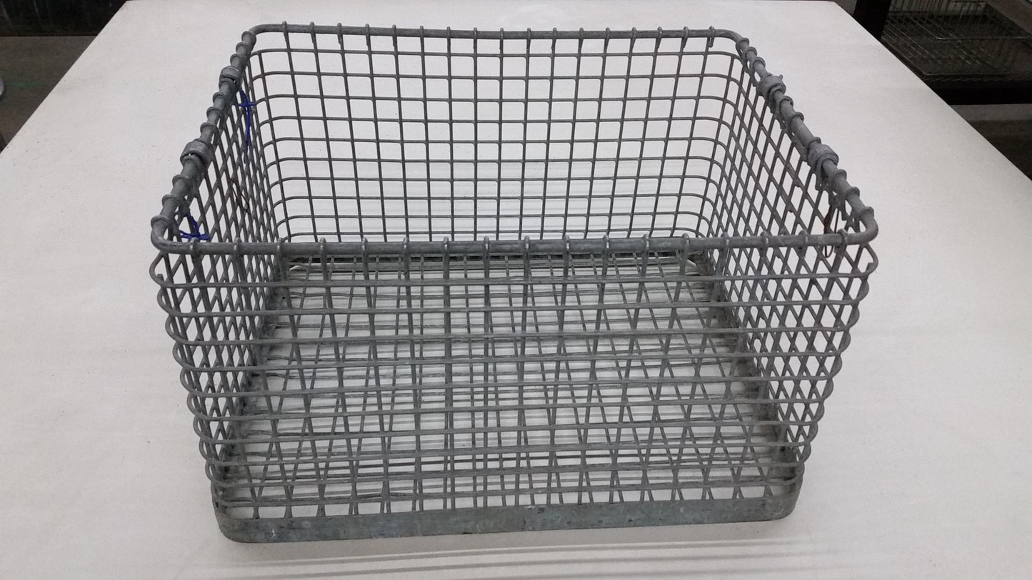 Industrial Rectangular Oyster Basket with Handles