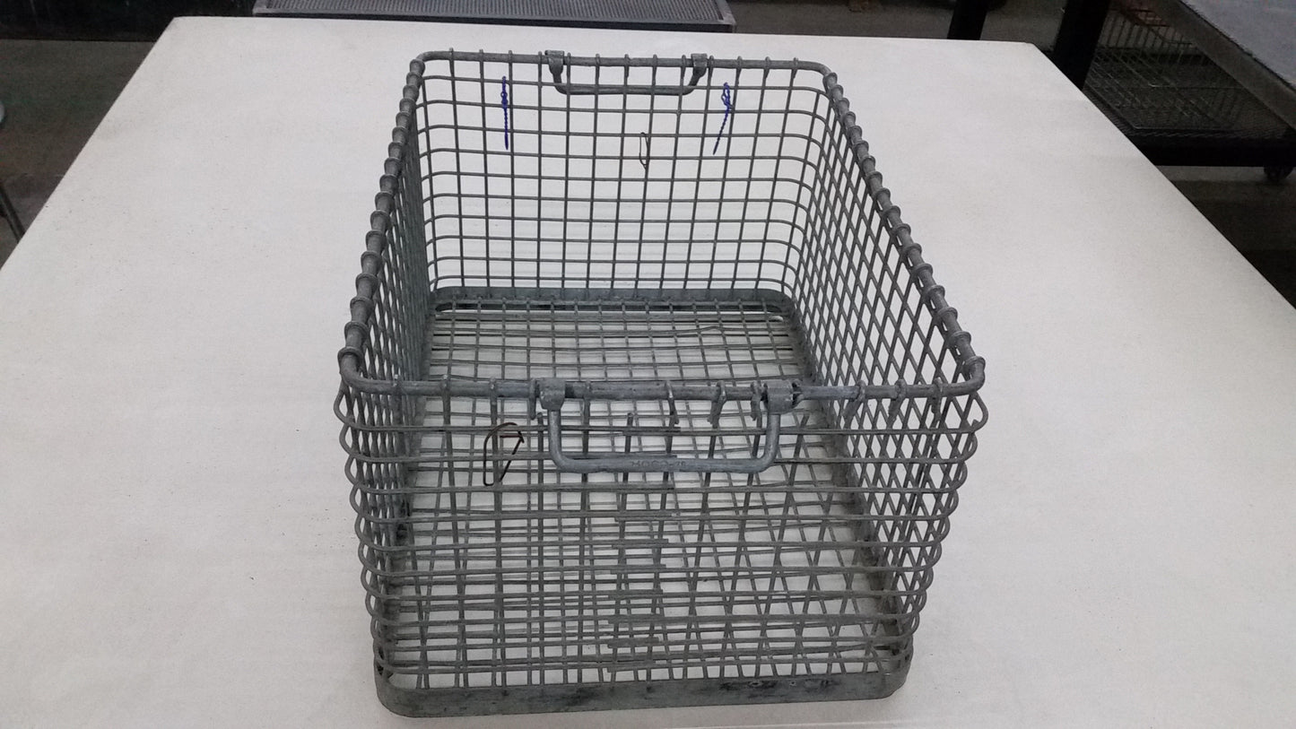Industrial Rectangular Oyster Basket with Handles