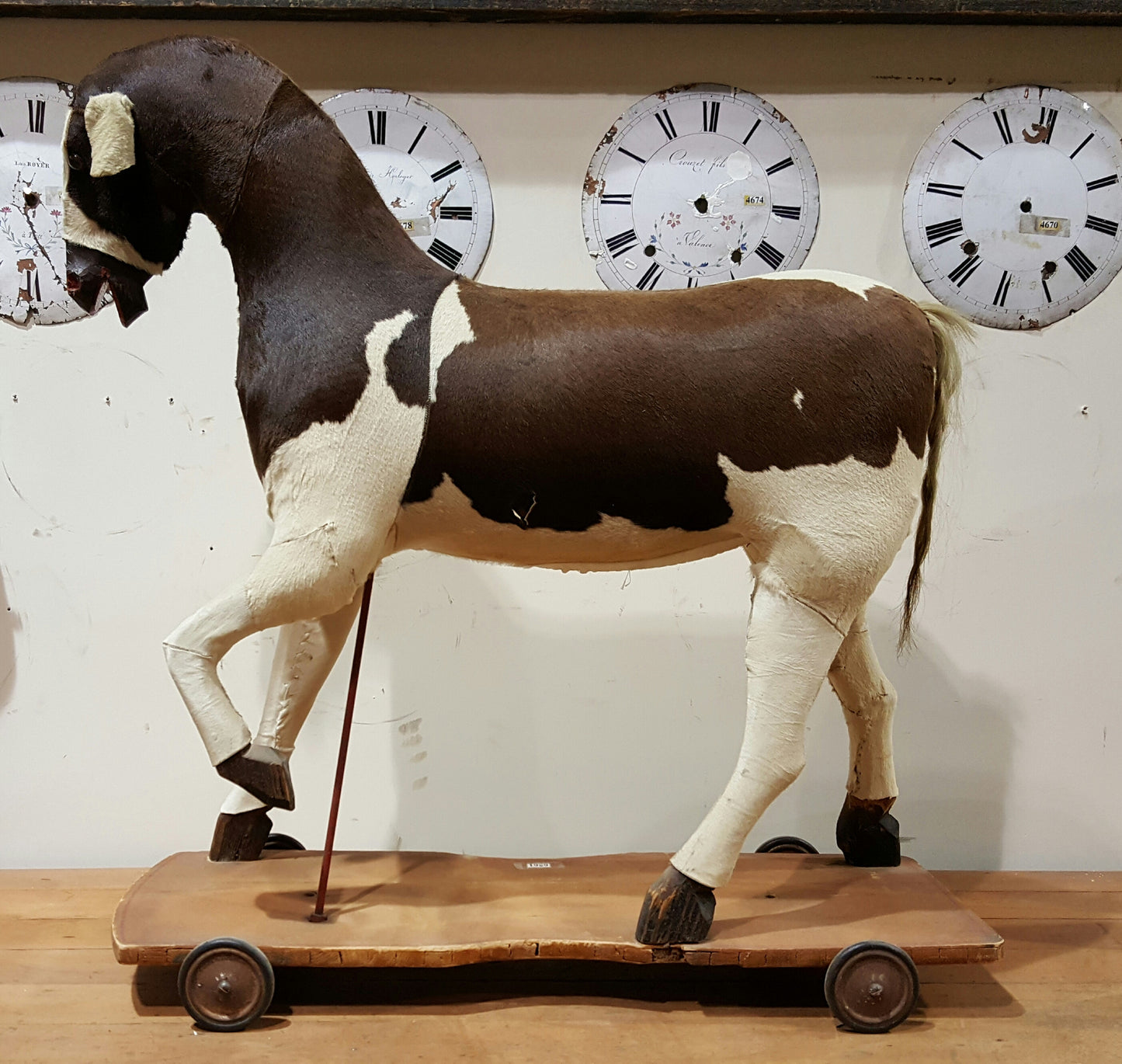 Vintage Horse Figure on Wheels