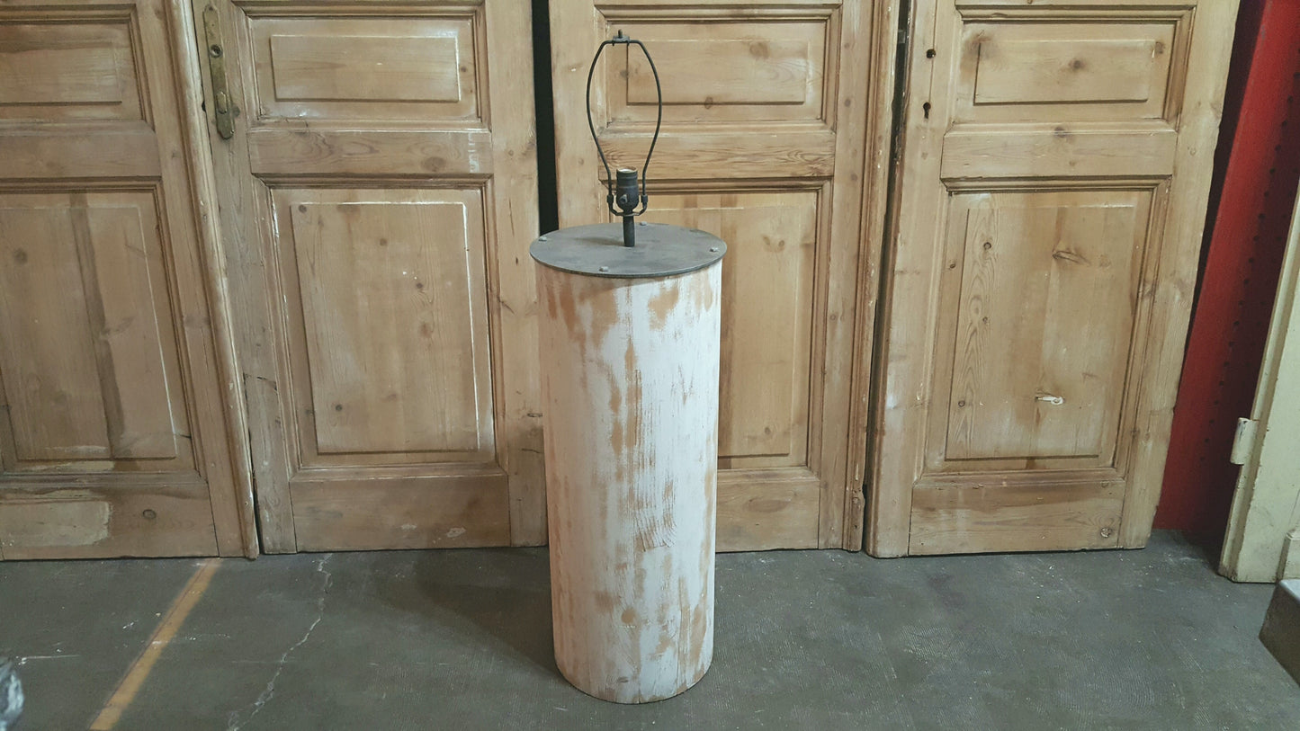 White Column Floor Lamp