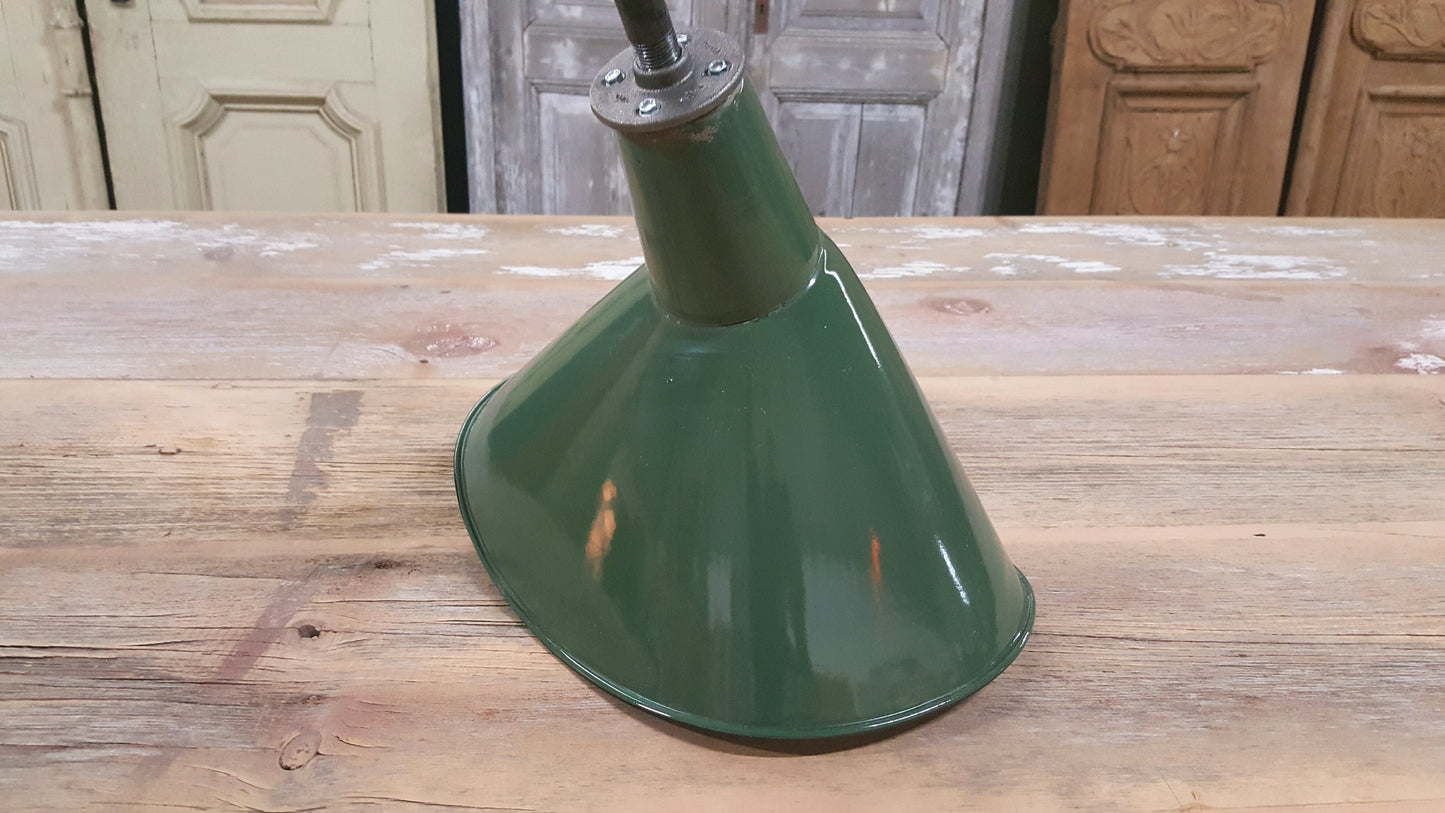 Industrial Green Ceramic Pendant