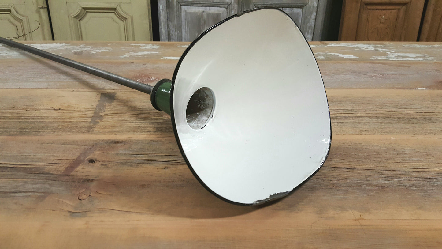 Industrial Green Ceramic Pendant