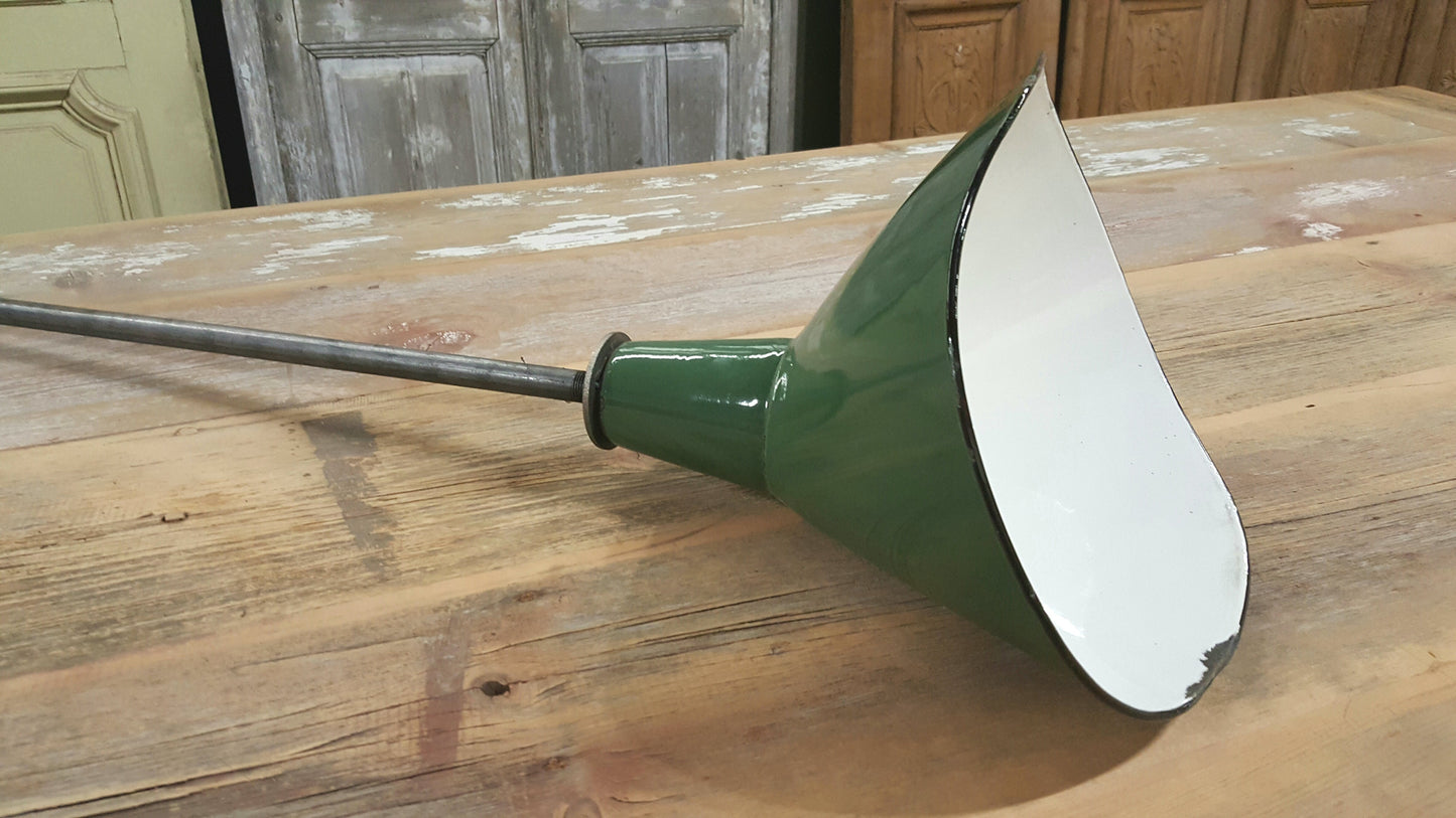 Industrial Green Ceramic Pendant