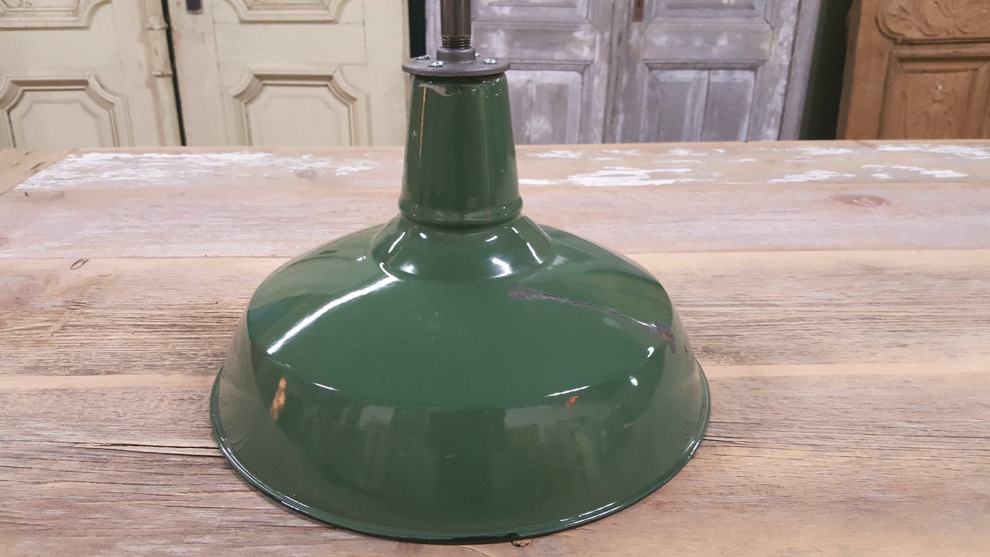 Industrial Green Ceramic Pendant