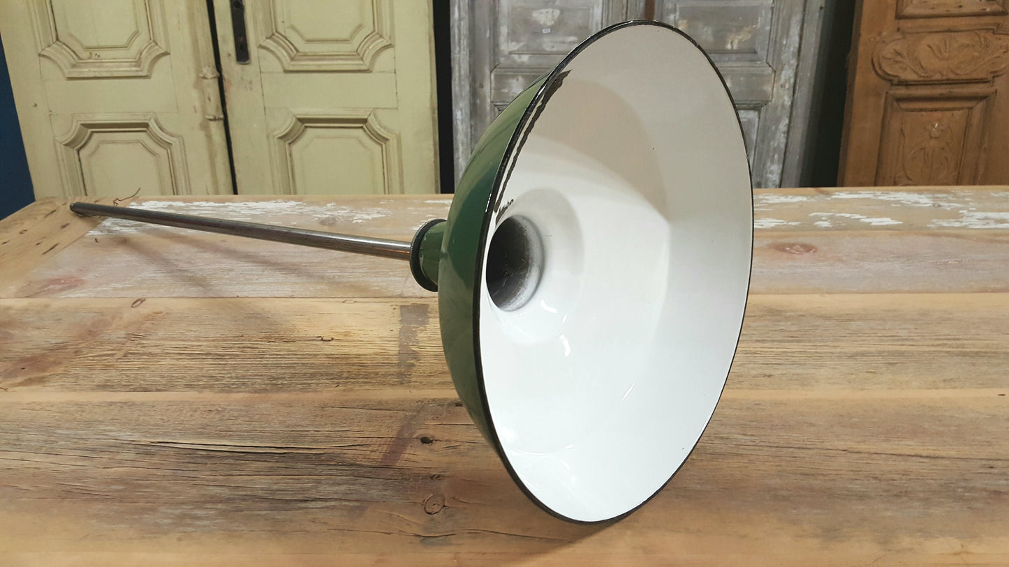 Industrial Green Ceramic Pendant