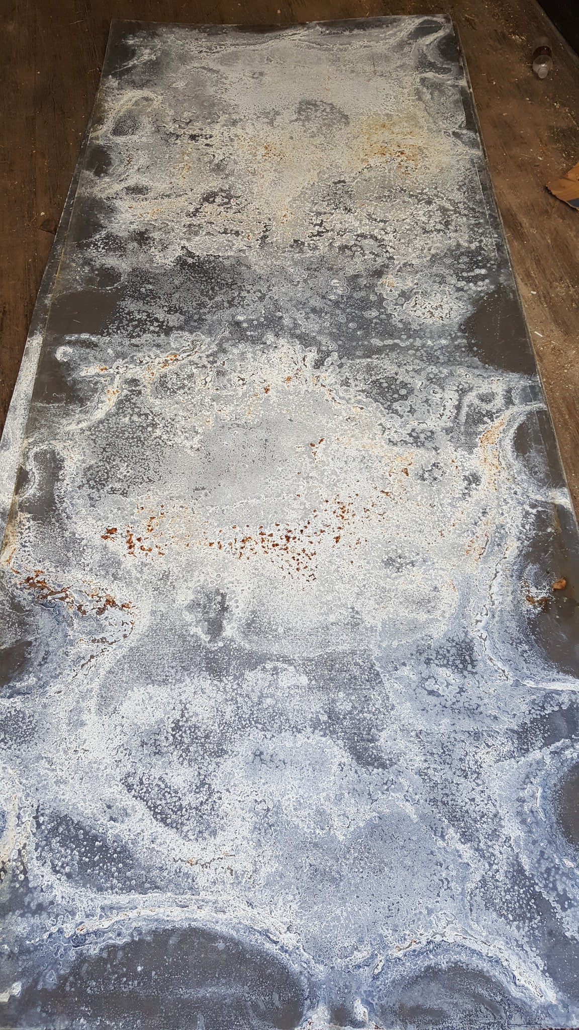Salvaged Sheet of Aged Zinc
