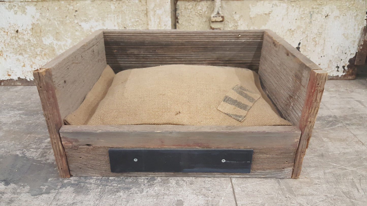 Repurposed Barnwood Dog Bed (Small)