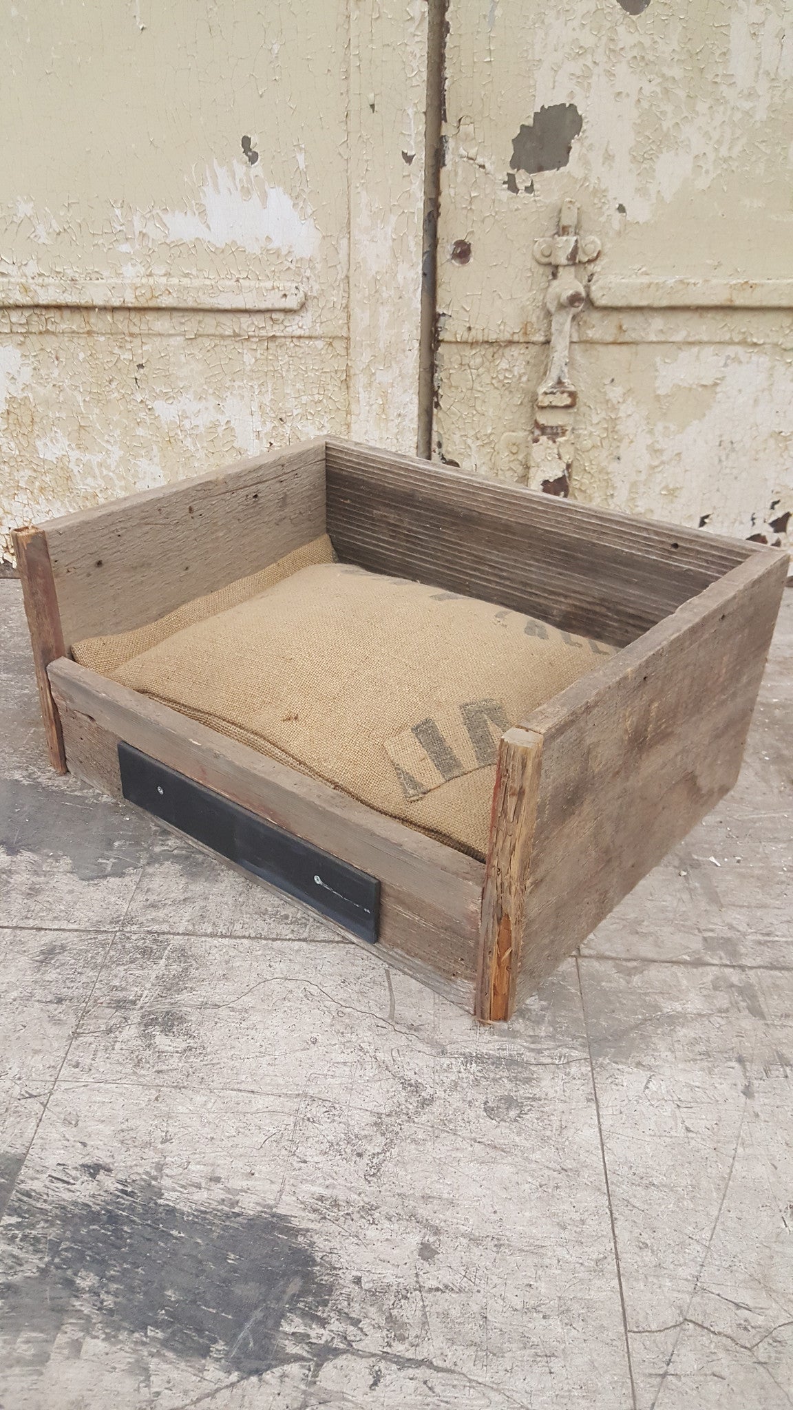 Repurposed Barnwood Dog Bed (Small)