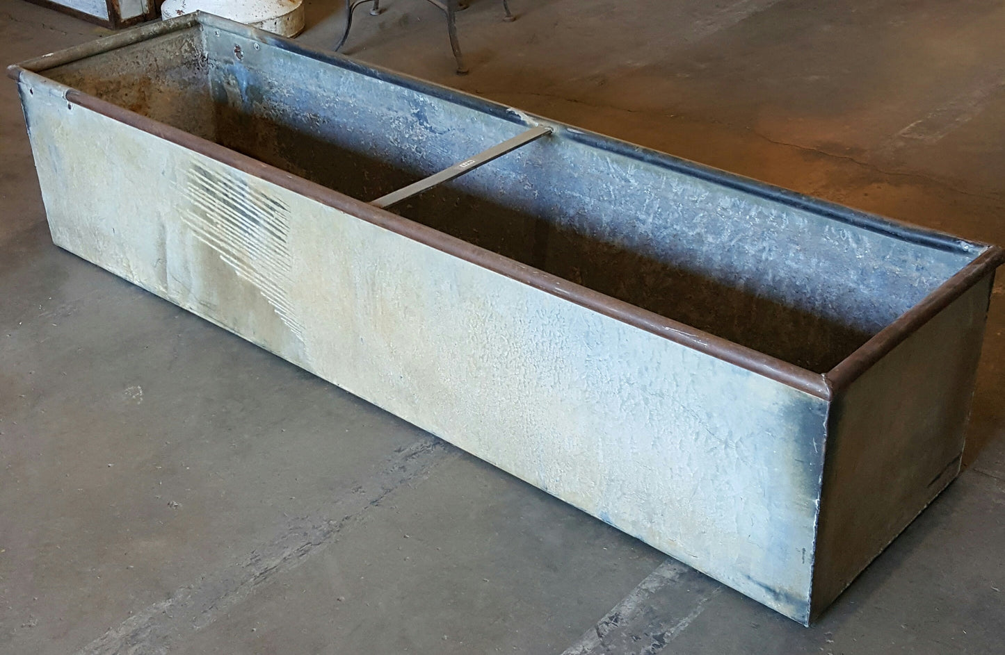 Large Galvanized Metal Trough/Planter