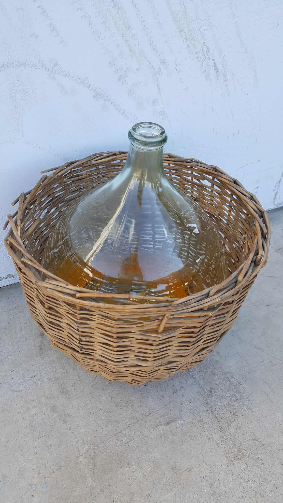 Clear Glass Demijohn Wine Bottle