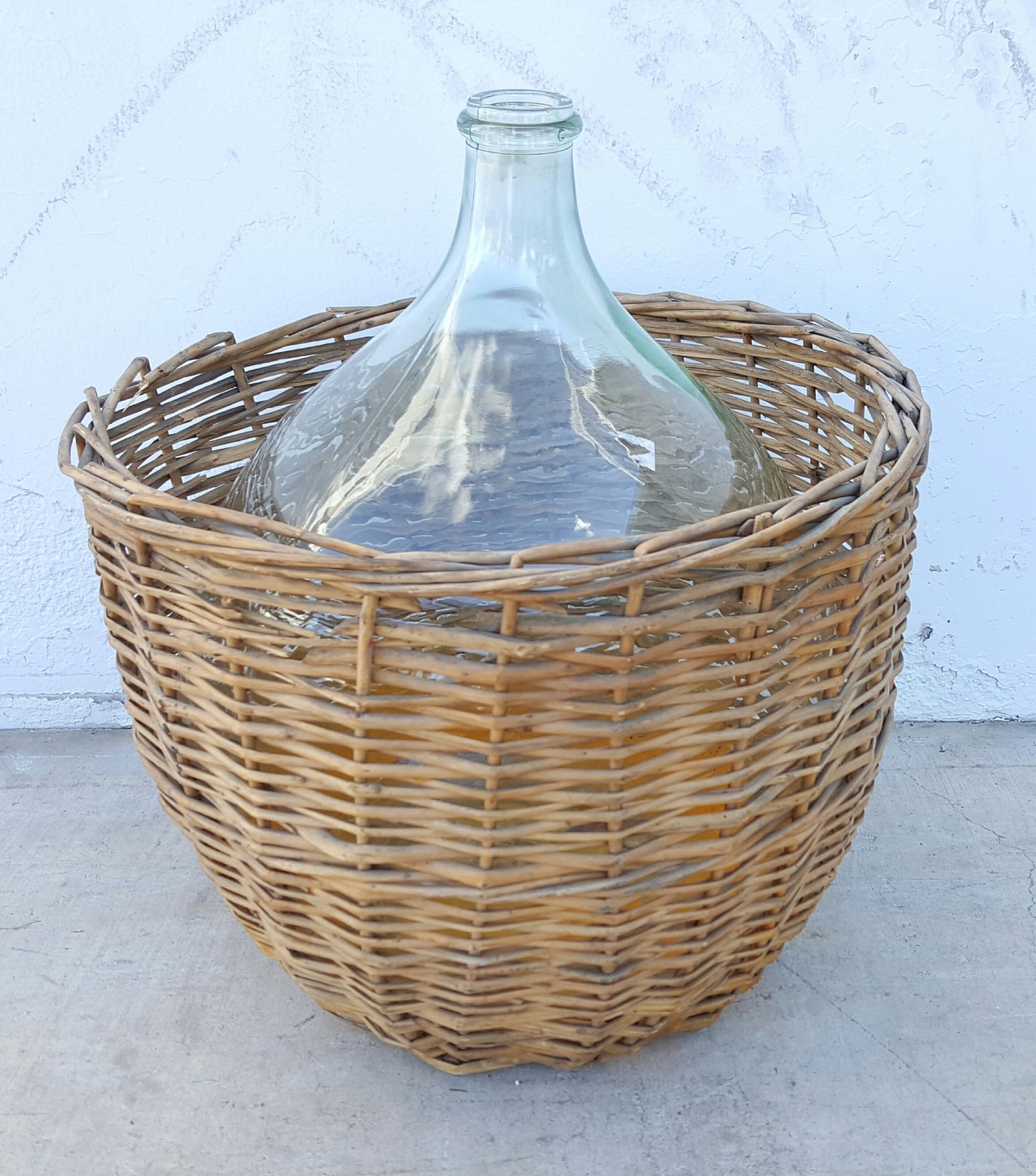 Clear Glass Demijohn Wine Bottle