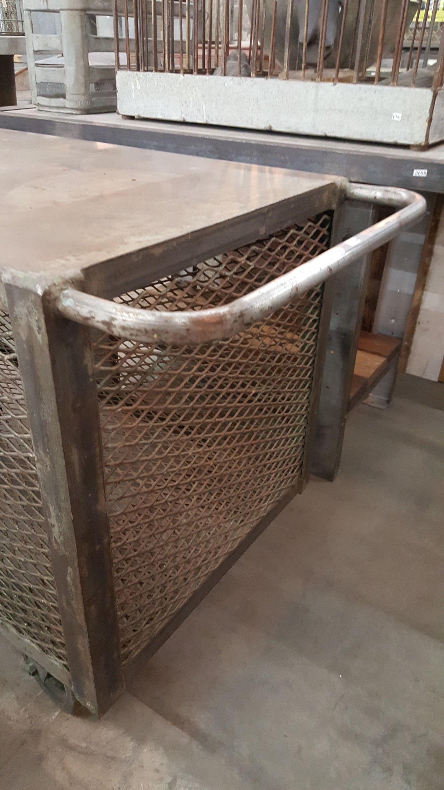 Industrial Mesh Bar Trolley