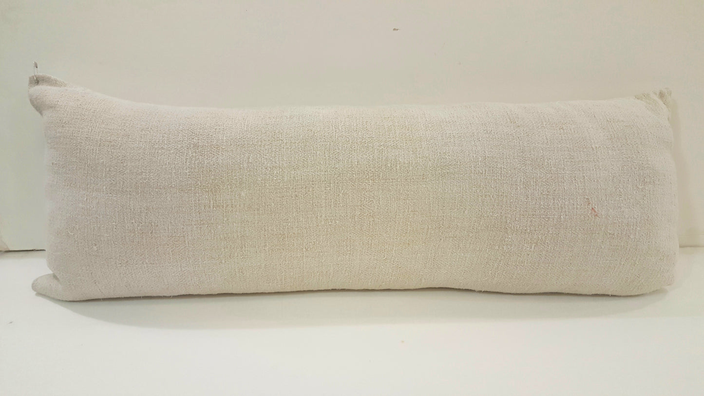 Natural French Grain Sack Body Pillow Case