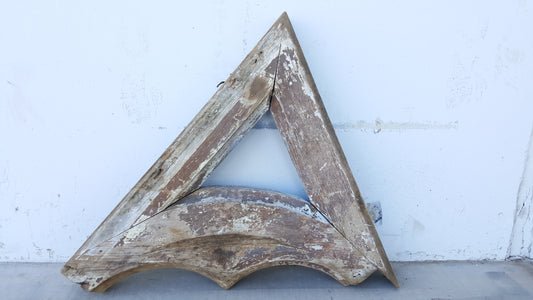 Wooden Triangular Architectural Piece